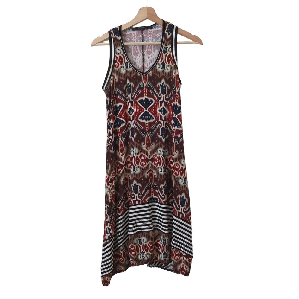 Beate Heymann by Street Couture V-Neck Tank Dress Pali‎ Knit Brown Womens Size 8